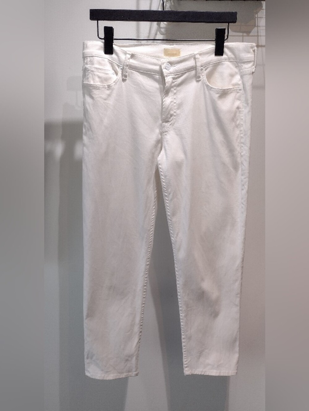 MOTHER Denim The Dropout Relaxed Boyfriend Jeans White (Sz 29) Premium Denim - Picture 4 of 11